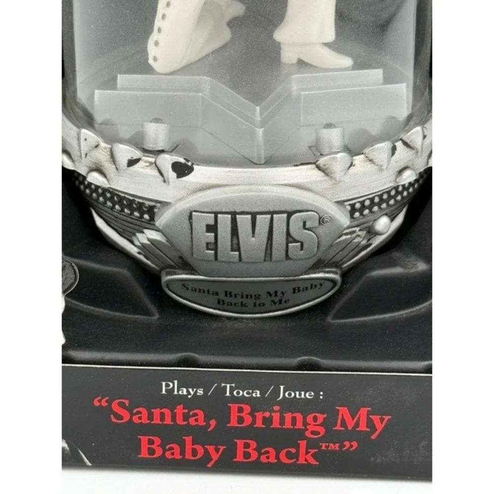 Elvis Presley Santa's Best Musical Illuminated Ornament Santa Bring My Baby Back